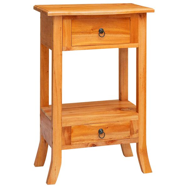 vidaXL Aparador Natural 50,5 x 30 x 75,5 cm Madeira de Mogno S&oacute;lida