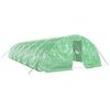 vidaXL Estufa com estrutura de a&ccedil;o 60 m&sup2; 12x5x2,3 m verde