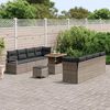 vidaXL Conjunto de Sof&aacute; de Jardim com almofada Cinzeto 90 x 55 x 71 cm