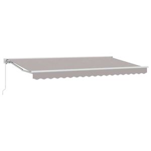 vidaXL Estrutura de Toldo Cinzento-claro 400 x 200 cm