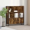 vidaXL Gabinete de Livros 2 pcs Carvalho Fum&ecirc; 99,5 x 30 x 108 cm