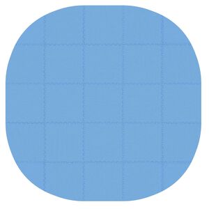 vidaXL Tapete de Fundo para Piscina 25 unid. &Oslash; 292 cm Redondo Azul