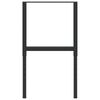 vidaXL Estruturas bancada ajust&aacute;veis 2 pcs 55x(69-95,5) cm metal preto