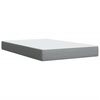 vidaXL Cama boxspring com colch&atilde;o 120x190 cm tecido cinzento-claro