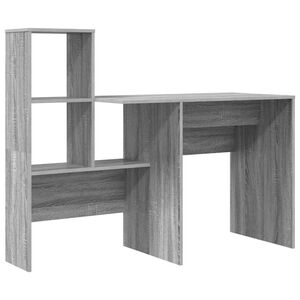 vidaXL Mesa Cinza Sonoma Derivados de Madeira 131,5 x 50 x 106,5 cm