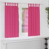 vidaXL Cortinas Blackout com Argolas 2 pcs Rosa Brilhante 175 x 140 cm