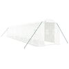 vidaXL Estufa com estrutura de a&ccedil;o 24 m&sup2; 12x2x2 m branco