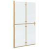 vidaXL Parede de chuveiro walk-in Ouro 110 x 6,5 x 190 cm