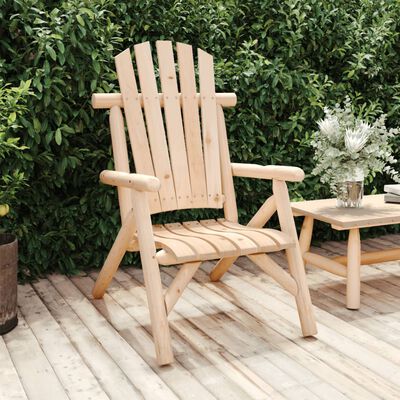 vidaXL Cadeira de jardim 68x86x103 cm madeira de abeto maciça