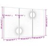 vidaXL Decora&ccedil;&atilde;o p/ muro de jardim 3pcs 105x55cm a&ccedil;o corten design sol