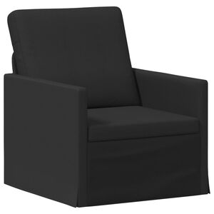 vidaXL Sof&aacute; de solteiro Preto 70 x 81 x 82 cm Tecido