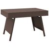 vidaXL Mesa de apoio dobr&aacute;vel 60x40x38 cm vime PE castanho