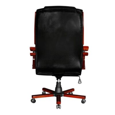 Cadeira executiva de couro preta