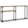 vidaXL Mesa consola 145x22,5x75cm derivados de madeira carvalho sonoma