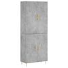 vidaXL Arm&aacute;rio alto 69,5x34x180 cm derivados de madeira cinza cimento