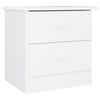 vidaXL Mesa de cabeceira ALTA 41x35x41 cm pinho maci&ccedil;o branco