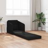vidaXL Sof&aacute;-Cama Preto 65 x 80 x 83 cm tecido