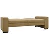 vidaXL Sof&aacute;-cama couro artificial cappuccino