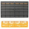 vidaXL Parede para ferramentas 26 suportes ferramentas 646x385 mm PP