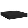 vidaXL Prateleiras de parede suspensas 2 pcs 23x23,5x3,8cm MDF preto