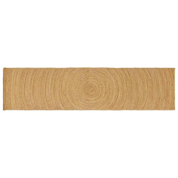 vidaXL Tapetes de &aacute;rea Retangular Castanho 80 x 400 cm Juta