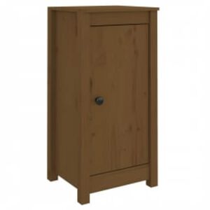 vidaXL Aparadores 2 pcs 39x35x80 cm madeira pinho maci&ccedil;a castanho mel