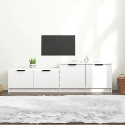 vidaXL Móvel para TV 158,5x36x45 cm madeira processada branco