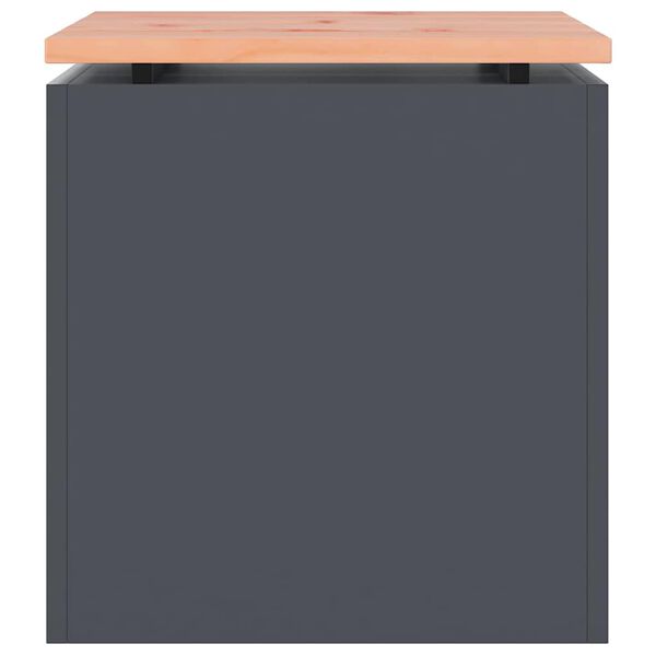 vidaXL Banco de jardim Antracite 40 x 40 x 43 cm A&ccedil;o