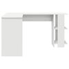 vidaXL Mesa de Canto com Armazenamento Branco 140 x 113,5 x 75 cm