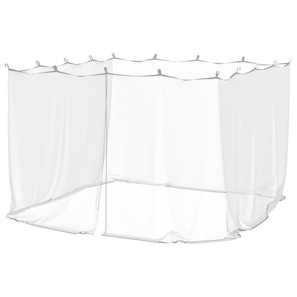 vidaXL mosquiteiro para exterior malha 220 branco 300x300x200 cm