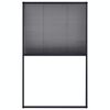 vidaXL Tela anti-insetos plissada janelas 120x160cm alum&iacute;nio antracite
