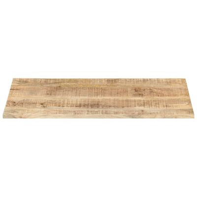 vidaXL Tampo de mesa madeira de mangueira maciça 25-27 mm 100x60 cm