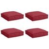 vidaXL 4 unid. Vinho Vermelho