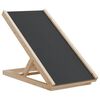 vidaXL Rampa para c&atilde;es 70x35 cm madeira de abeto maci&ccedil;a cinzento