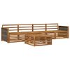 vidaXL Conjunto de Sof&aacute;s para Exterior 5 pcs Natural