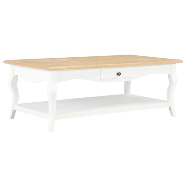 vidaXL Mesa de centro 110x60x40 cm MDF branco