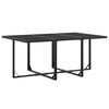 vidaXL 7 pcs conjunto de jantar para jardim textilene preto
