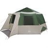 vidaXL Barraca Cabana com telhado Verde e Cinza 500 x 500 x 294 cm