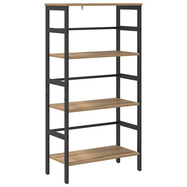 vidaXL Estante Carvalho Artesanal 60 x 29,5 x 115 cm