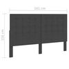 vidaXL Cama boxspring 160x200 cm tecido cinzento-escuro