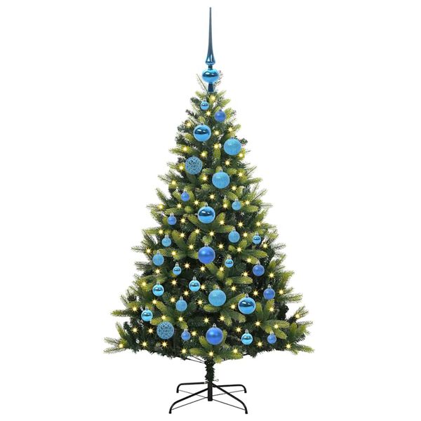 vidaXL &Aacute;rvore de Natal Artificial com Hastes Flex&iacute;veis 150 LEDs 120 cm