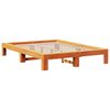 vidaXL Cama sem colch&atilde;o 135x190 cm madeira pinho maci&ccedil;a castanho-mel