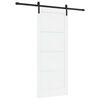 vidaXL Porta Deslizante 83 x 202 cm Madeira de Pinho Maci&ccedil;a