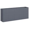 vidaXL Vaso/floreira 200x40x80 cm a&ccedil;o laminado a frio antracite