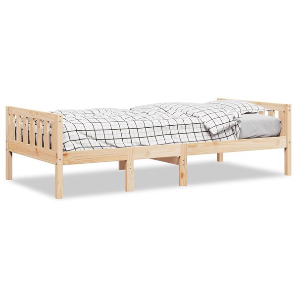 vidaXL Cama de crian&ccedil;a sem colch&atilde;o 80x200 cm madeira de pinho maci&ccedil;a