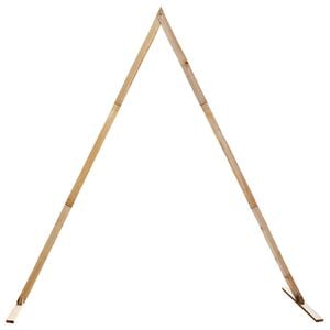 vidaXL Arco de Casamento Marrom Claro 202 x 95 x 254 cm