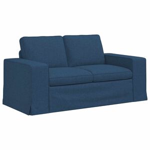 vidaXL Sof&aacute; Azul 162 x 80 x 82 cm tecido