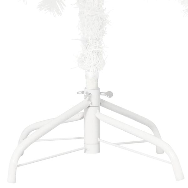 vidaXL &Aacute;rvore Natal artificial pr&eacute;-iluminada c/ bolas 210 cm branco