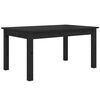 vidaXL Mesa de centro 80x50x40 cm madeira de pinho maci&ccedil;a preto