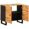 vidaXL Arm&aacute;rio para Pia de Banheiro com porta Natural 62 x 33 x 58 cm